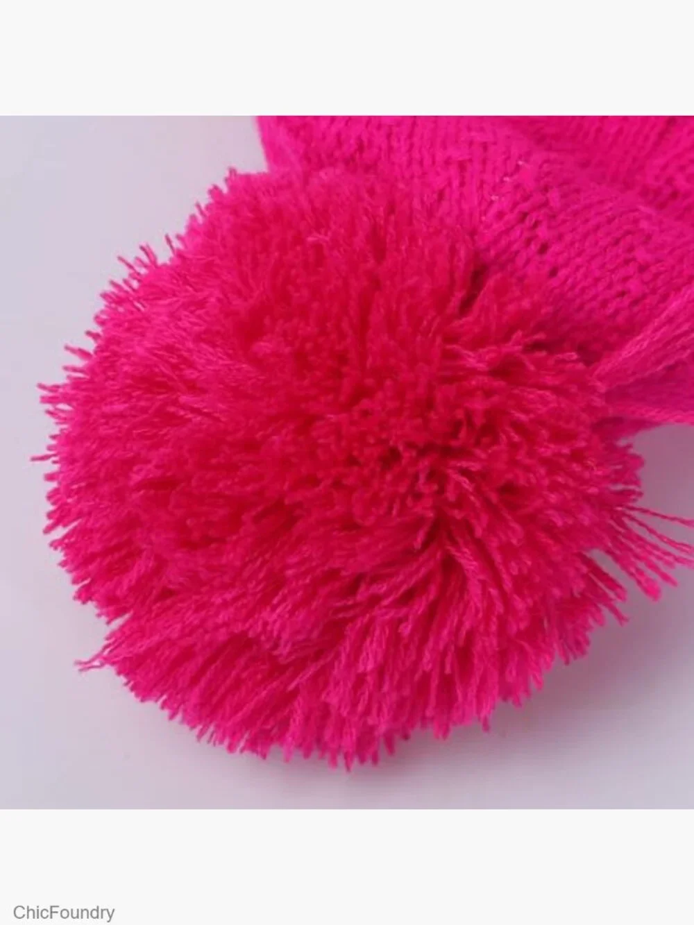 Kids Winter Beanie Hat Mittens Set Warm Fleece Knitted Hat Gloves Boys Girls
